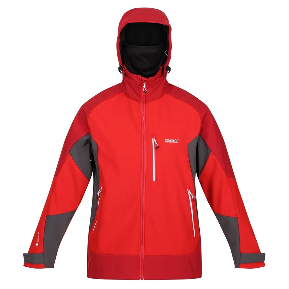Regatta Mens Hewitts VII Soft Shell Jacket (L) (Chinese Red